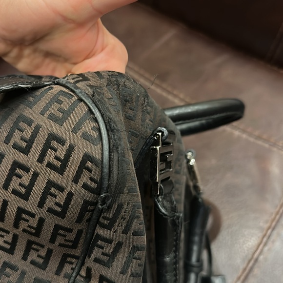 Chocolate brown Logo fendi bag - Picture 9 of 10